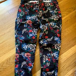 Floral Pattern Anthropologie Pants